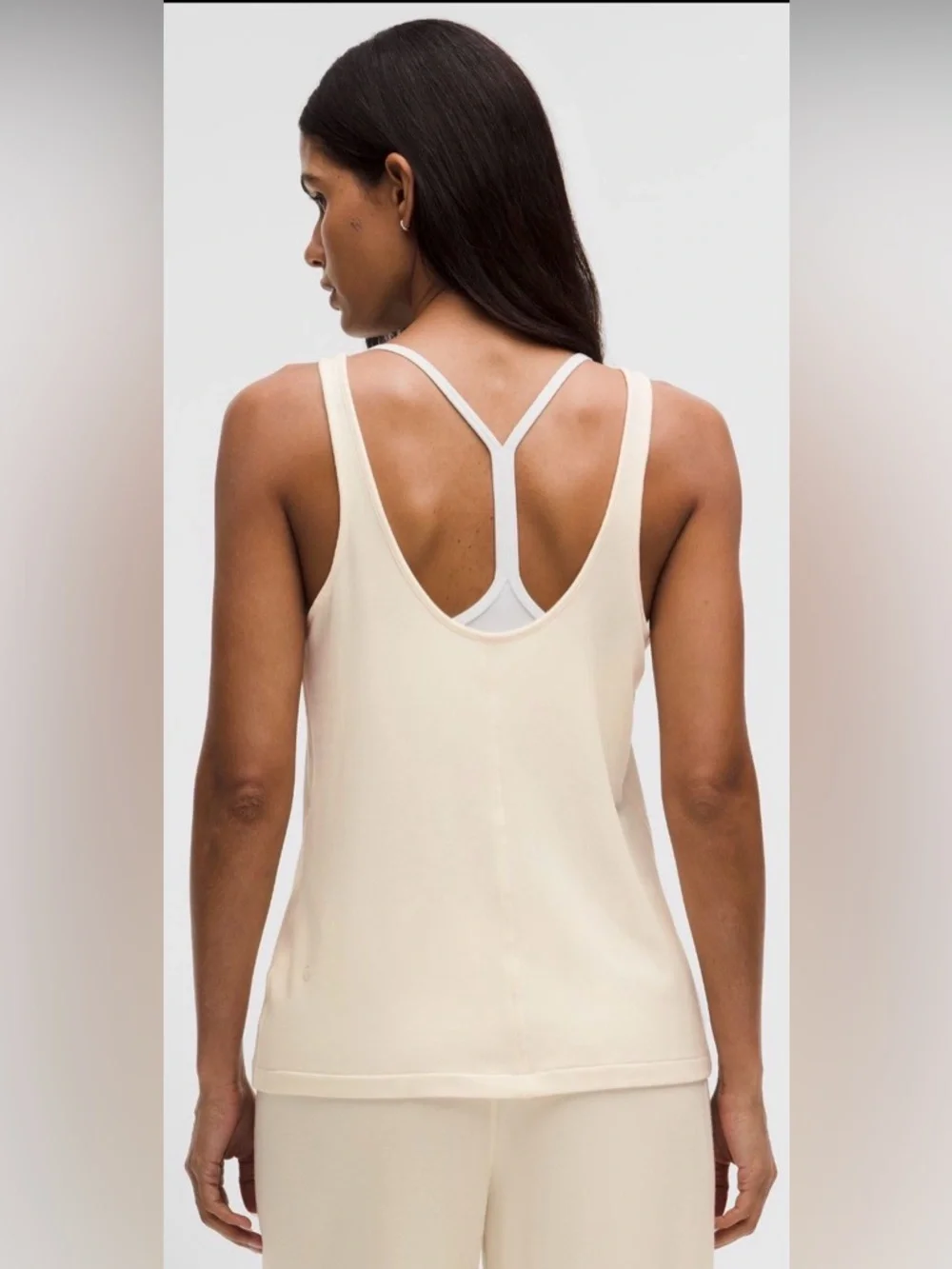 Lululemon BeCalm V-Neck Tank Coconut Ivory M